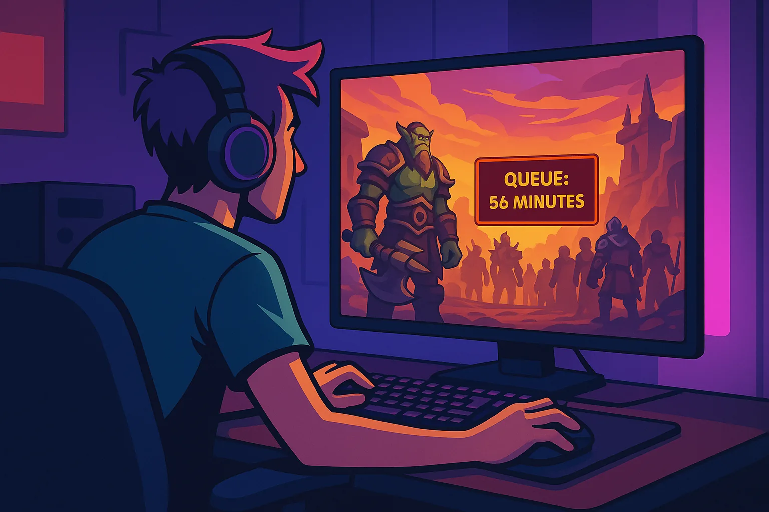 WoW: Forever Beta Hits Hour-Long Queues, Just Like 2004